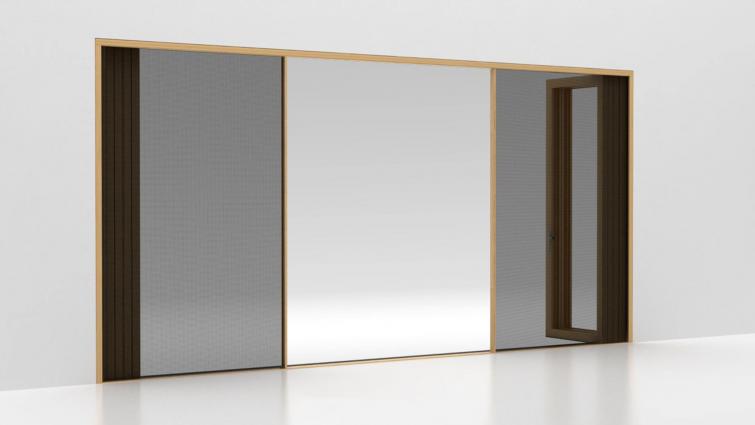 Screen and shade configurations for Centor Doors video